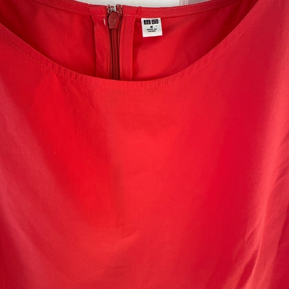 Uniqlo Red Midi Dress - Picture 2 of 6
